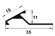 Латунный окантовочный профиль со скосом ZR 100 ON 11 полированный 2,7м