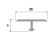 Латунный Т-образный профиль с фасками SP 26 OS 26х8 шлифованный 3м