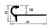 Латунный окантовочный F-профиль для ступеней под плитку FL 100 OS 10 шлифованный 2,7м