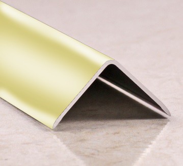Угол защитный 10х10 мм алюминий PV60-05 золото блестящее 2,7 м