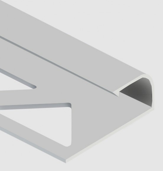 Профиль для плитки С-образный алюминий 12 мм PV15-02 серебро матовое 2,7 м
