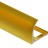 Профиль для плитки С-образный внешний алюминий 10 мм PV23-04 золото матовое 2,7 м