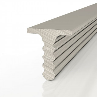 Алюминиевый разделительный Т-профиль вставка Decaro D009.3A Titanium титан для стен и потолка 3 м