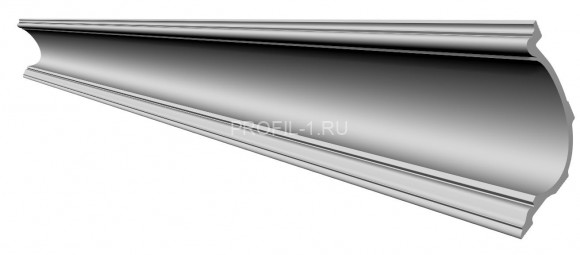 Потолочный плинтус Glanzepol GP-78 белый полистирол 121х159 мм 2 м