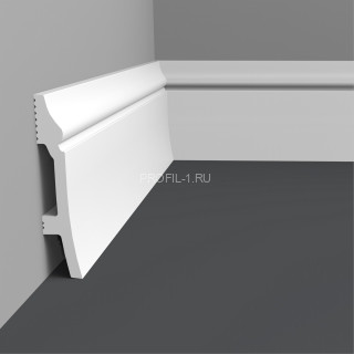 Напольный плинтус Формат 10001DF белый полистирол 20х100 мм 2м Напольный плинтус Формат 10001DF белый полистирол 20х100 мм 2м