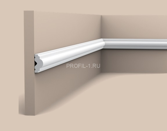 Гибкий молдинг Orac Decor Duropolymer PX103F белый полистирол 25х12 мм 2м