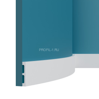 Декоративный гибкий молдинг Перфект Плюс P88 FLEX белый ударопрочный 13х80 мм 2 м