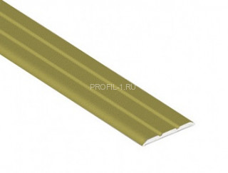Порог алюминиевый плоский с насечками 25 мм Cezar LPP 25 оливка матовая 1,8 м