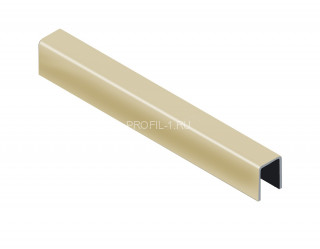 Нержавеющий стальной П-профиль 10х10х10 мм NEEXY PVS97-05 G золото зеркальное 2.7 м