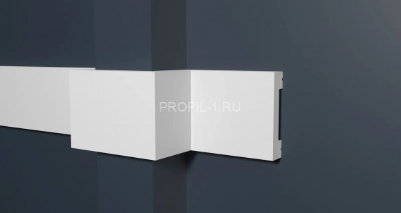 Молдинг Decor-Dizayn DD33 полистирол белый, под покраску 65х15х2000 мм