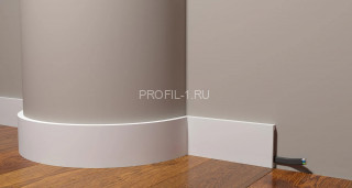 Напольный гибкий плинтус Decor-Dizayn DD708F полистирол белый, под покраску 80х13х2000 мм Напольный гибкий плинтус Decor-Dizayn DD708F полистирол белый, под покраску 80х13х2000 мм