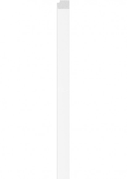 Правая планка для реечной панели VOX LINERIO L-LINE белая 2650х32х21 мм