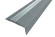 Противоскользящий профиль угловой с алюминиевой вставкой 50х18 мм NoSlipper-Угол серый 2,7 м