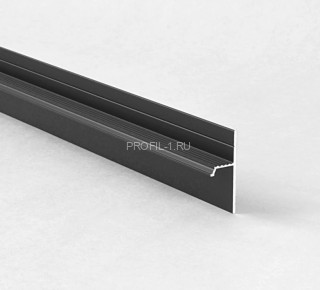 Теневой плинтус 20мм чёрный матовый 3 метра Теневой плинтус 20мм чёрный матовый 3 метра