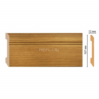Плинтус напольный Орех светлый DECOMASTER D105-73ДМ (107x12x2400) Плинтус напольный Орех светлый DECOMASTER D105-73ДМ (107x12x2400)