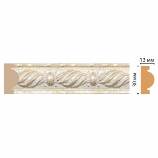 Молдинг DECOMASTER 157-18 ДМ (30x13x2400) цвет Бежевый с перламутром Молдинг DECOMASTER 157-18 ДМ (30x13x2400) цвет Бежевый с перламутром