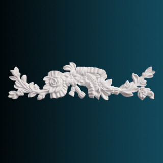 Декоративный орнамент Перфект G2032 белый 98х403х18 мм