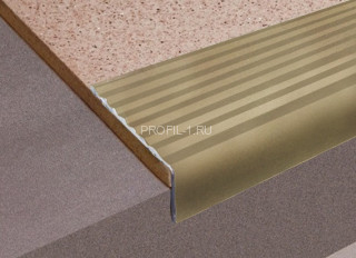 Алюминиевый порог угловой 20х40 мм с рифлением Д16 Бронза РЕ 2,7 м (упаковка 10 штук) Алюминиевый порог угловой 20х40 мм с рифлением Д16 Бронза РЕ 2,7 м (упаковка 10 штук)