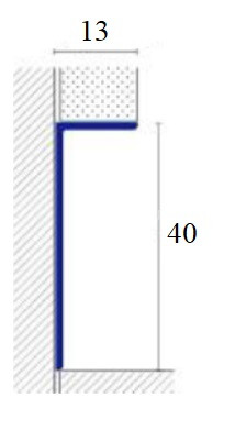Алюминиевый уголок 40 мм ПБ40х13 черный 3 м