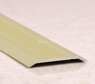 Алюминиевый порог с насечками 25 мм ПО-25 бронза матовая 2,7 м