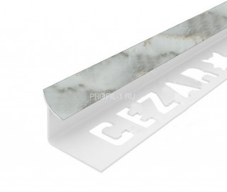 Внутренний угол ПВХ закладной для плитки 9 мм Cezar 204 Темно-серый мрамор 2,5 м (10 штук) Внутренний угол ПВХ закладной для плитки 9 мм Cezar 204 Темно-серый мрамор 2,5 м (10 штук)