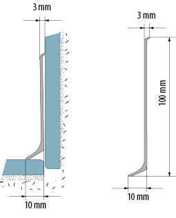 Соединитель для напольного плинтуса Cezar LP100 ПВХ Соединитель для напольного плинтуса Cezar LP100 ПВХ