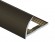 Алюминиевый профиль для плитки С-образный 12 мм PV18-10 коричневый матовый 2,7 м