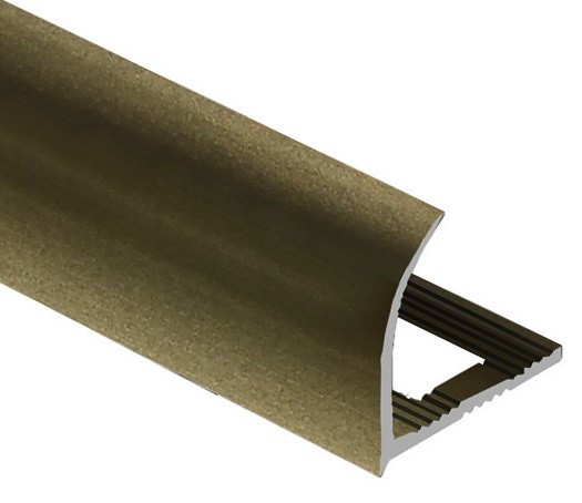 Профиль для плитки С-образный внешний алюминий 10 мм PV23-08 шампань матовая 2,7 м