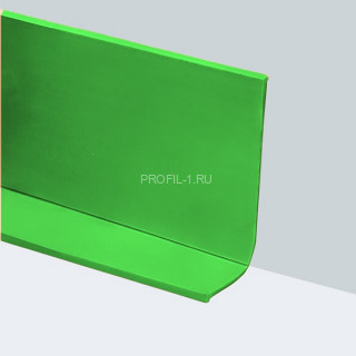 Напольный гибкий плинтус 50 мм ПГ65 зеленый без клея 3м