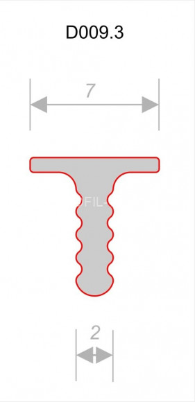 Алюминиевый разделительный Т-профиль вставка Decaro D009.3A Bronze бронза для стен и потолка 3 м