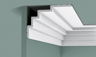 Потолочный плинтус Orac Decor Purotouch C393 белый полиуретан 150х210 мм 2м