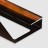 Профиль для ламината оконечный Panel L с рифлением алюминий 10 мм PV59-11 коричневый блестящий 2,7 м