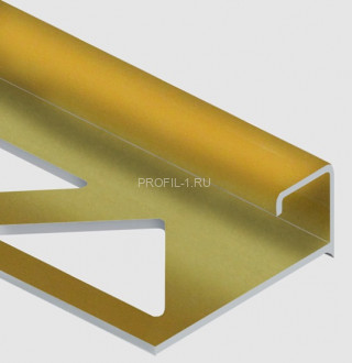 Профиль С-образный для плитки угловой внутренний 10 мм алюминий PV54-12 песок матовый 2,7 м Профиль С-образный для плитки угловой внутренний 10 мм алюминий PV54-12 песок матовый 2,7 м