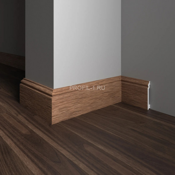 Напольный плинтус Decor-Dizayn 701-83SH полистирол под дерево 100х16х2400 мм