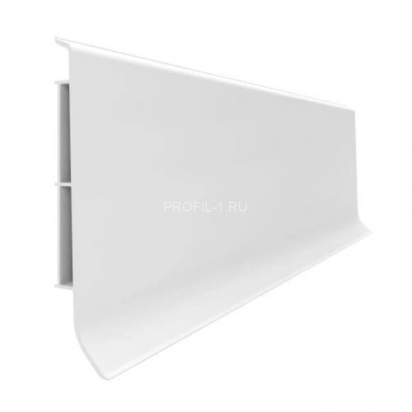 Напольный плинтус 80 мм VILO linela 401 RAL 9003 белый 2 м