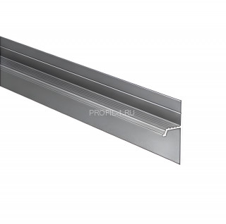 Теневой плинтус 20мм серебро матовое 3 метра Теневой плинтус 20мм серебро матовое 3 метра