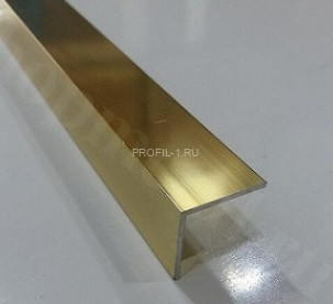 Алюминиевый уголок 10х10 ПБ10х10 золото 3 м Алюминиевый уголок 10х10 ПБ10х10 золото 3 м