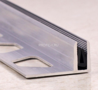 Вставка для Т-профиля алюминиевая 10 мм ПТО-10 без покрытия 2,7 м