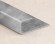 Торцевой окантовочный П-профиль нержавеющая сталь SB166-1B-12H серебро глянец браш 2,7 м