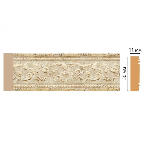 Молдинг DECOMASTER 156-553 ШКx40 (50x11x2400) цвет Шампань антик Молдинг DECOMASTER 156-553 ШКx40 (50x11x2400) цвет Шампань антик