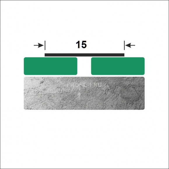 Полоса из нержавеющей стали 15 мм SP117-15 серебро глянец браш 2,7 м