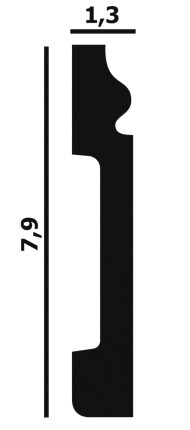 Напольный плинтус Перфект Плюс P29 79 мм 200 см Напольный плинтус Перфект Плюс P29 79 мм 200 см