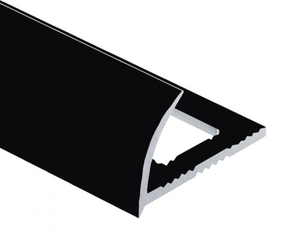 Алюминиевый профиль для плитки С-образный 10 мм PV17-40 черный Ral 9005 2,7 м