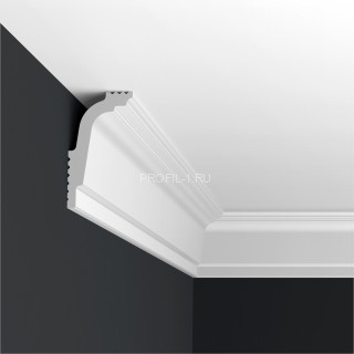 Потолочный плинтус Формат 06011D белый полистирол 26х47 мм 2м Потолочный плинтус Формат 06011D белый полистирол 26х47 мм 2м