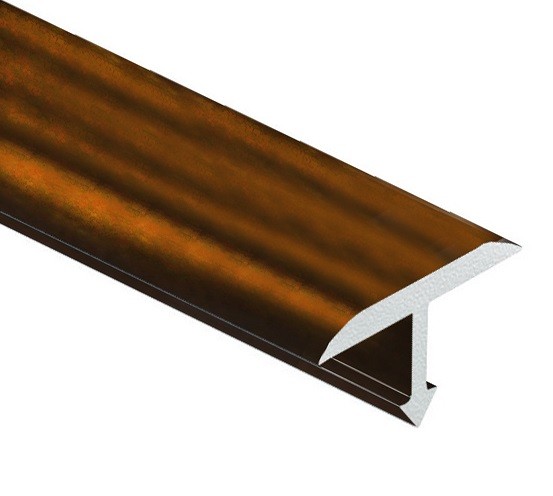 Профиль Т-образный 10 мм закругленный алюминий PV33-11 коричневый блестящий 2,7 м