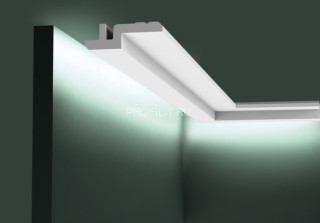 Потолочный плинтус Orac Decor Purotouch C394 белый полиуретан 31х95 мм 2м