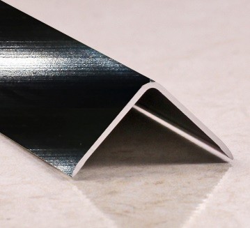 Угол защитный 10х10 мм алюминий PV60-19 черный блестящий 2,7 м