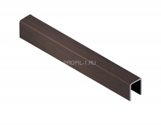 Нержавеющий стальной П-профиль 10х10х10 мм NEEXY PVS97-07 ANTB-D антик браш темный 2.7 м