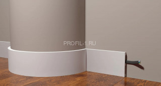 Напольный гибкий плинтус Decor-Dizayn DD709F полистирол белый, под покраску 100х13х2000 мм Напольный гибкий плинтус Decor-Dizayn DD709F полистирол белый, под покраску 100х13х2000 мм