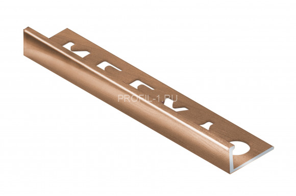 Профиль L-образный алюминий 10мм NEEXY PV02-07-BBR бронза блестящая 2.7м